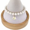 4779 Bransoletka elegancka złota 17+5cm pozłacana 14k Xuping Austrian Crystal perły